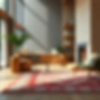 Post-cleaning area rug maintenance tips displayed visually