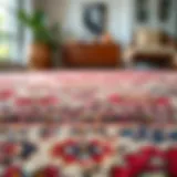Vibrant area rug showcasing intricate patterns