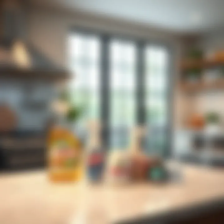 Cutting-Edge Cleaning Solutions Innovative cleaning products on a countertop