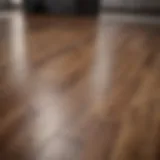Shining laminate floor after cleaning