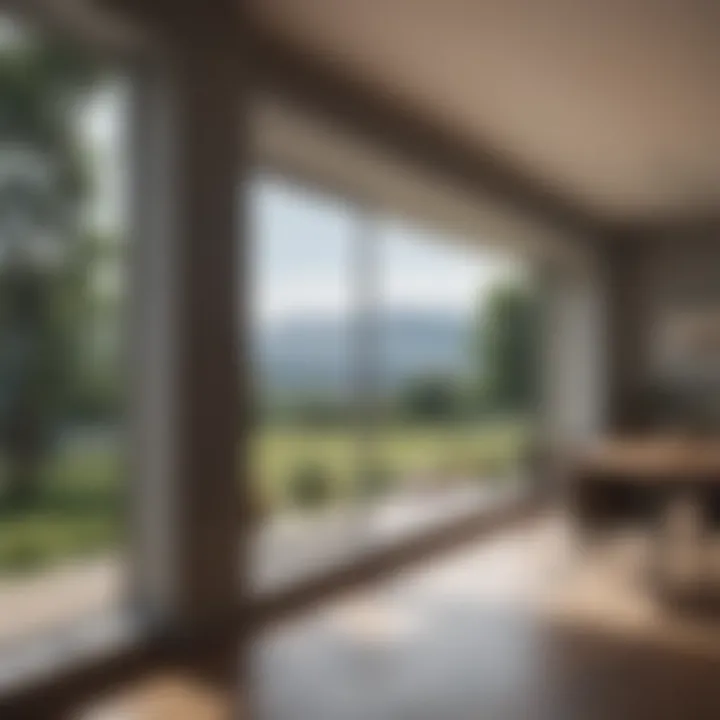 A streak-free window viewed from both sides, indoors and outdoors