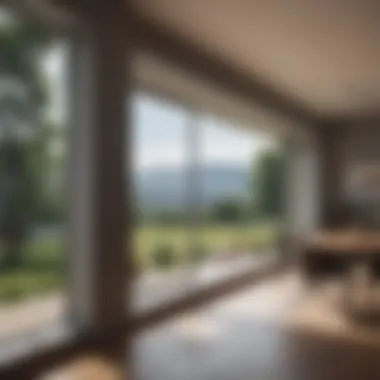 Streak-Free Window View A streak-free window viewed from both sides, indoors and outdoors