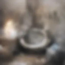 A clogged toilet bowl filled with water