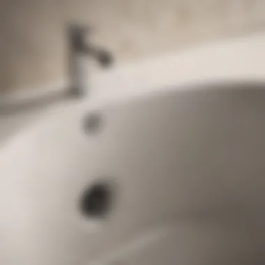 Clogged Bathtub Drain A clogged bathtub drain with visible debris