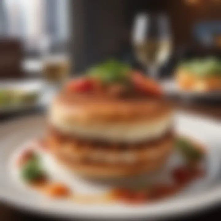 A close-up of a signature dish from a popular Chicago eatery, highlighting its presentation.