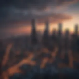 Overview of Chicago skyline