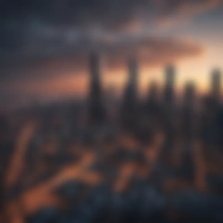 Overview of Chicago skyline