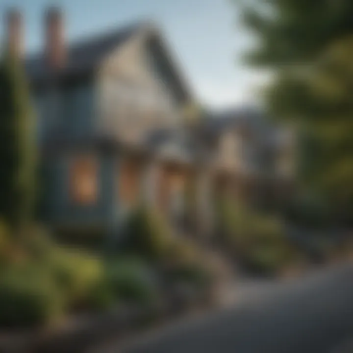 Beautiful residential neighborhood in Seattle