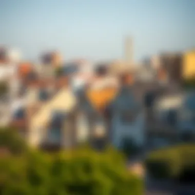 An illustration of diverse San Francisco neighborhoods each with distinct characteristics