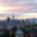 A panoramic view of San Francisco's skyline highlighting residential areas