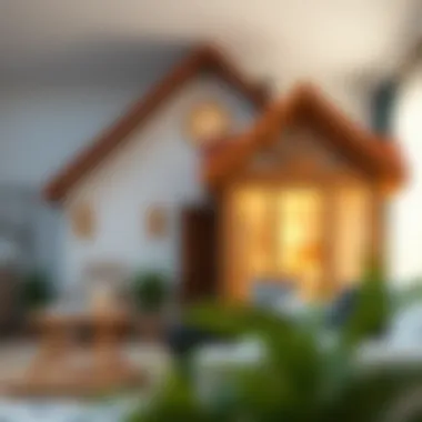 Balancing Emotions and Finances in Home Decisions Conceptual image showing balance between emotions and financial decisions