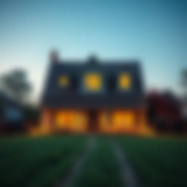 Financial Implications of Selling a Home Illustration of a house with financial symbols representing selling a home