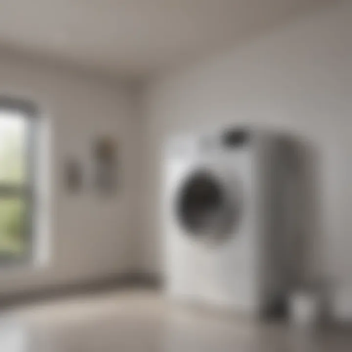 Visual representation of dryer airflow and ventilation.