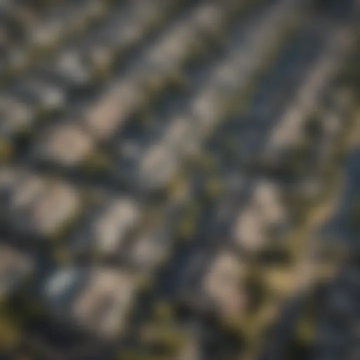 Aerial view of diverse Bay Area neighborhoods showcasing apartment buildings and parks