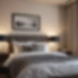 Stylish bedroom showcase in a Los Angeles rental