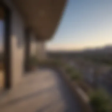 Scenic High-Rise Views in Scottsdale Scenic views from a high-rise apartment balcony