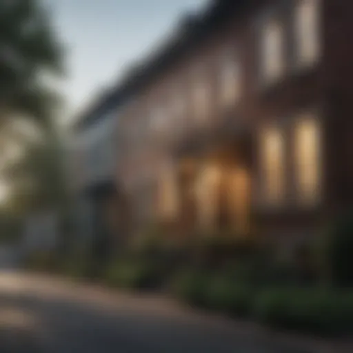 Charming streetscape of a historic DC neighborhood