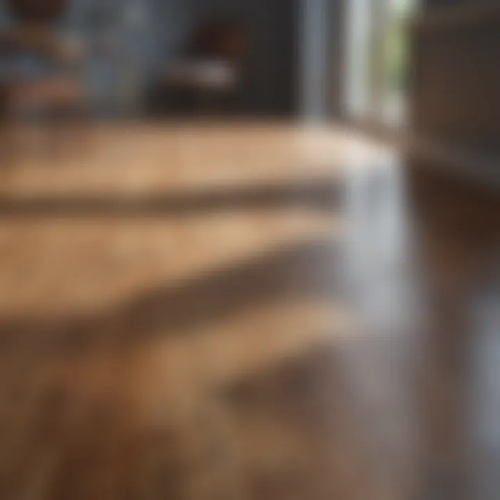 A room with well-maintained laminate flooring