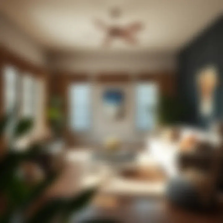 Cozy living room interior of a rental property