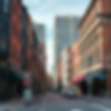 Charming North End Street A charming street in Boston's North End neighborhood