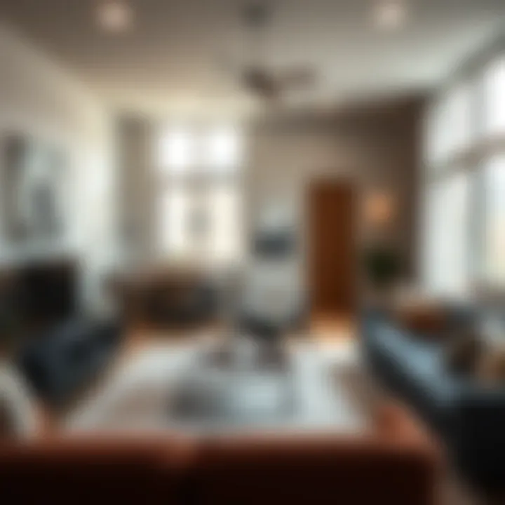 Contemporary Living in Bronzeville Modern rental apartment interior with stylish decor