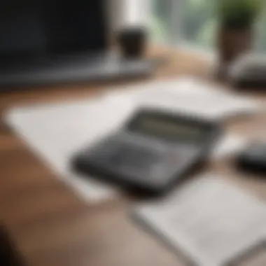 Financial Preparation Essentials Financial documents and a calculator on a desk