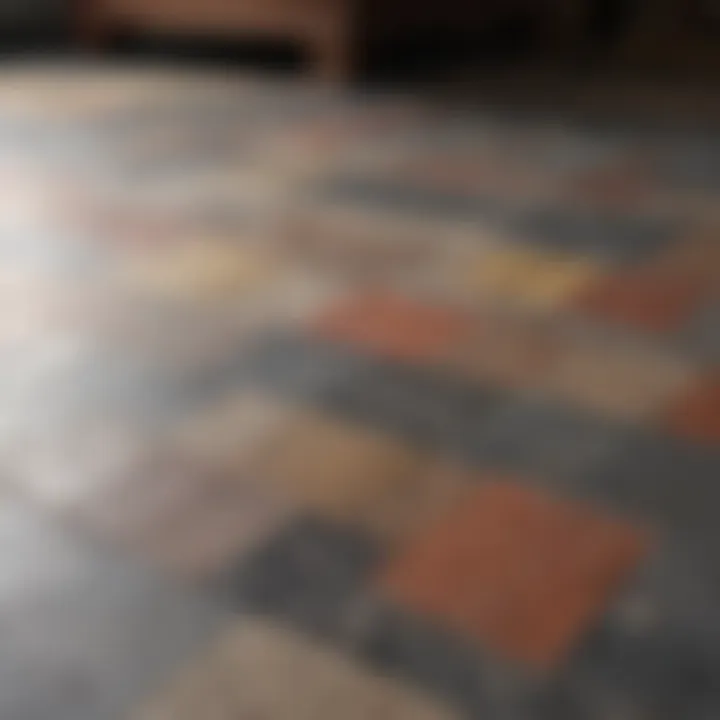 Various flooring materials displayed beautifully