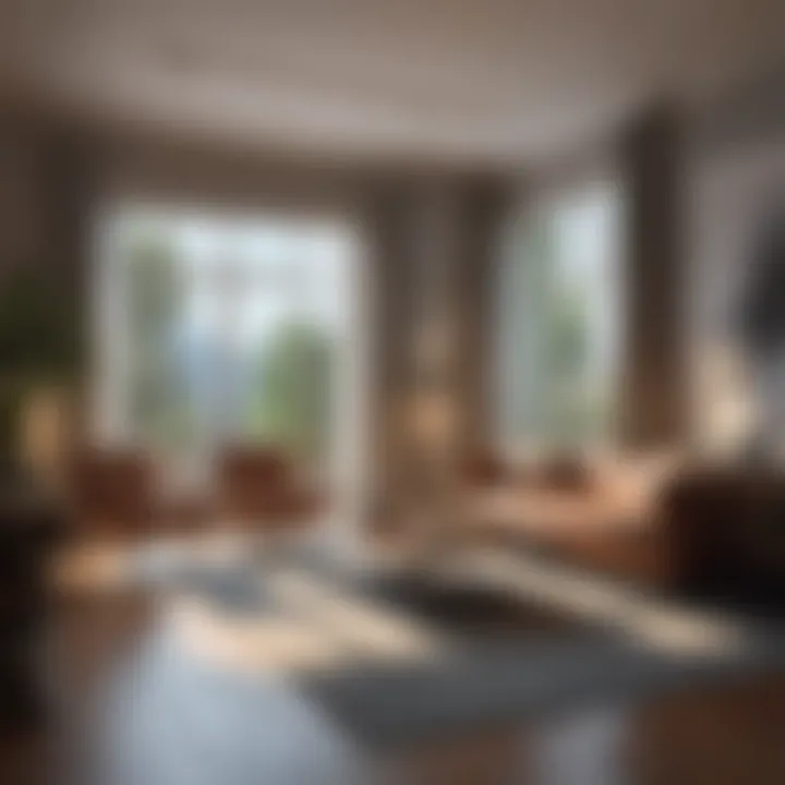 Interior design layout based on square footage