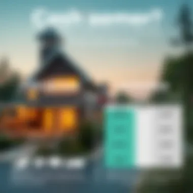 An infographic comparing cash purchases versus financed purchases in real estate