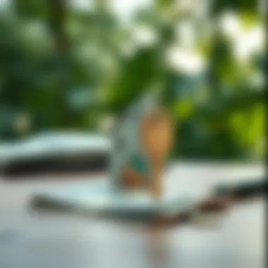 A cash transaction depicted through symbolic elements such as cash and a house key