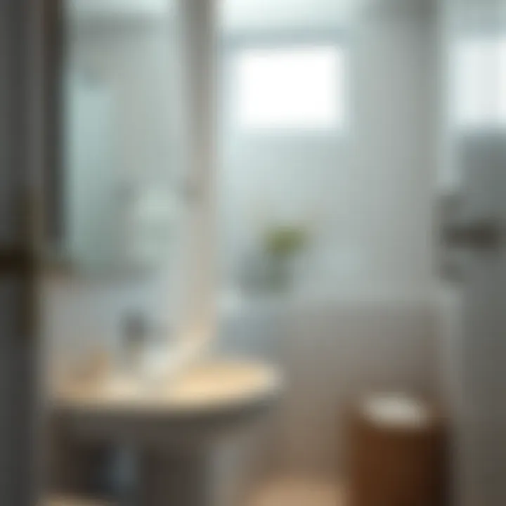 Sparkling bathroom with well-organized toiletries and fresh linens