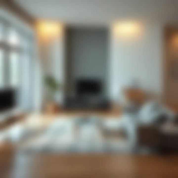 Living room with spotless surfaces and neatly arranged furniture