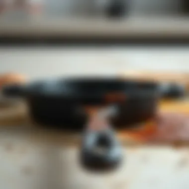 Rust Prevention for Cast Iron Rust prevention techniques demonstrated on a piece of cast iron cookware