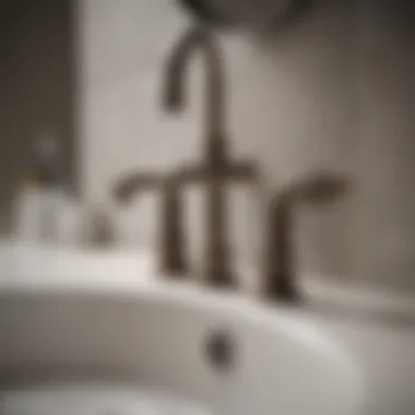Detailed view of unclogged bathroom sink pipes
