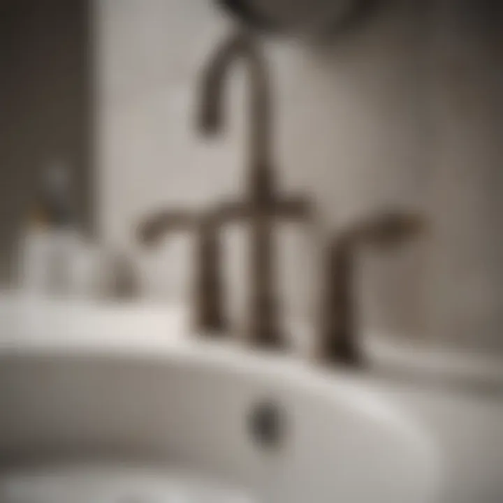 Detailed view of unclogged bathroom sink pipes