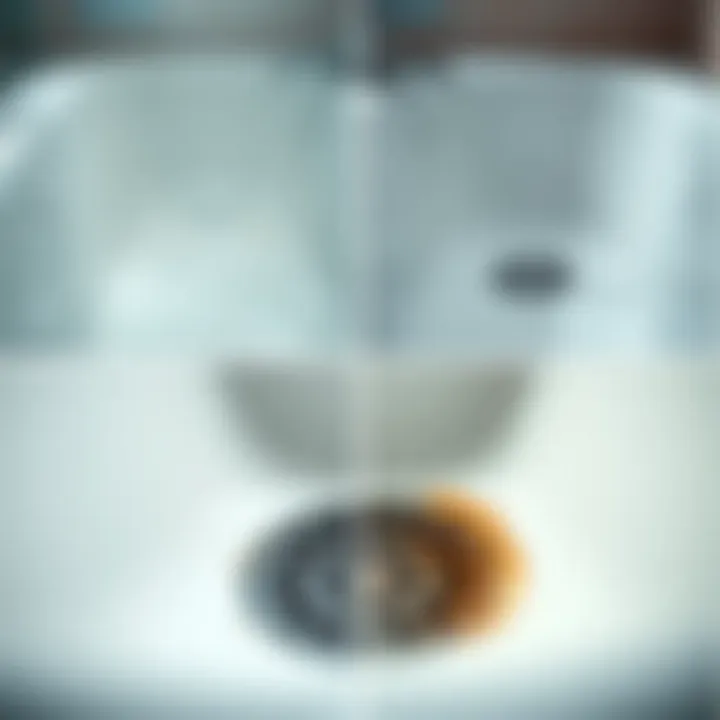 Transforming Your Drain: Before and After Before and after images of a cleaned bathtub drain