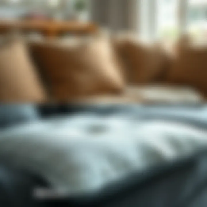 Transformation of Cleaned Couch Cushions Before and after cleaning process of couch cushions