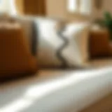 Different fabric types of couch cushions