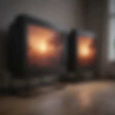 Before and After: Cleaned TV Screen Before and after comparison of a cleaned TV screen
