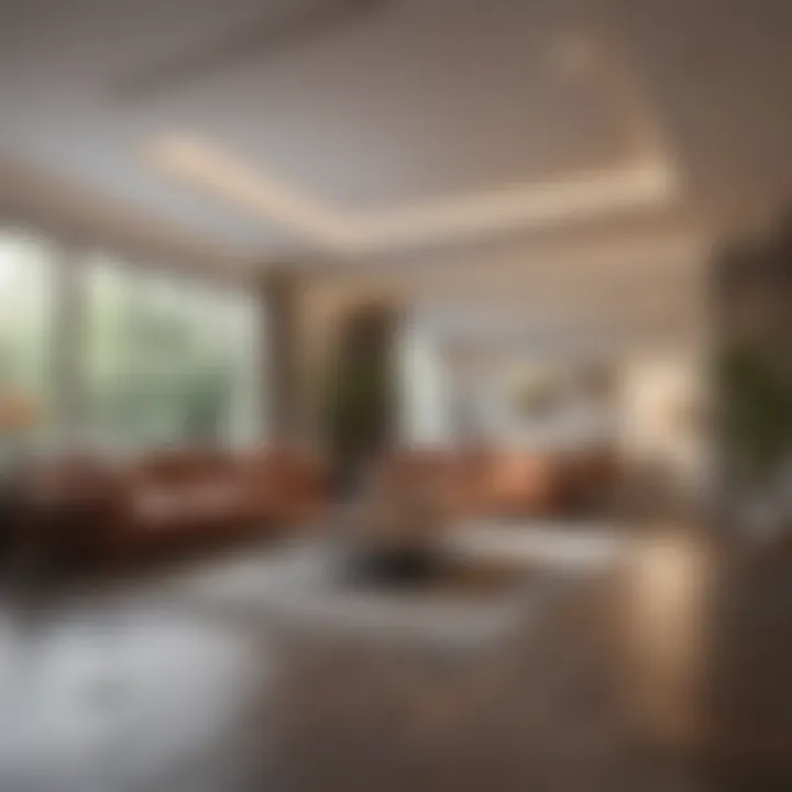 An expansive living room cleaned to perfection