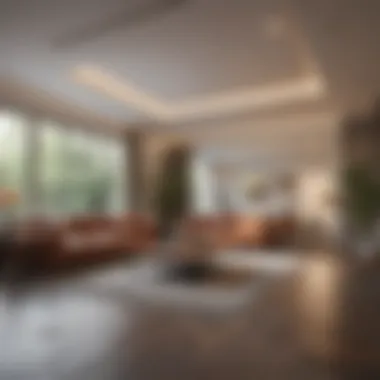 Achieving a Pristine Living Space An expansive living room cleaned to perfection