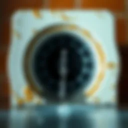 Clean shower drain pipe ready for maintenance