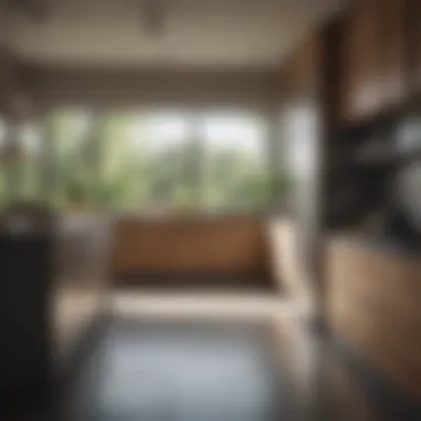 Sustainable Kitchen Environment An eco-friendly kitchen with a focus on sustainable cleaning products