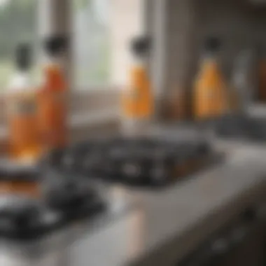 Essential Cleaning Products for Stovetops Different cleaning products for stovetops