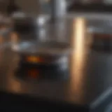 Shiny stovetop after cleaning