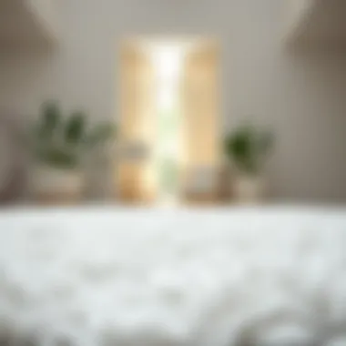 A pristine white rug showcasing its texture and detailing.