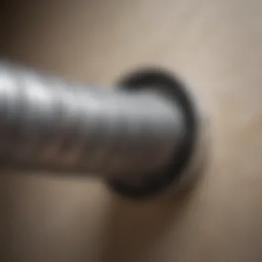 Illustration of a clear dryer vent hose after cleaning