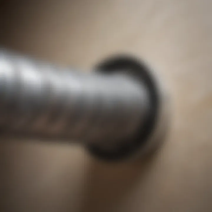 Illustration of a clear dryer vent hose after cleaning