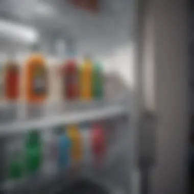 Essential Cleaning Supplies Essential cleaning supplies for refrigerator maintenance