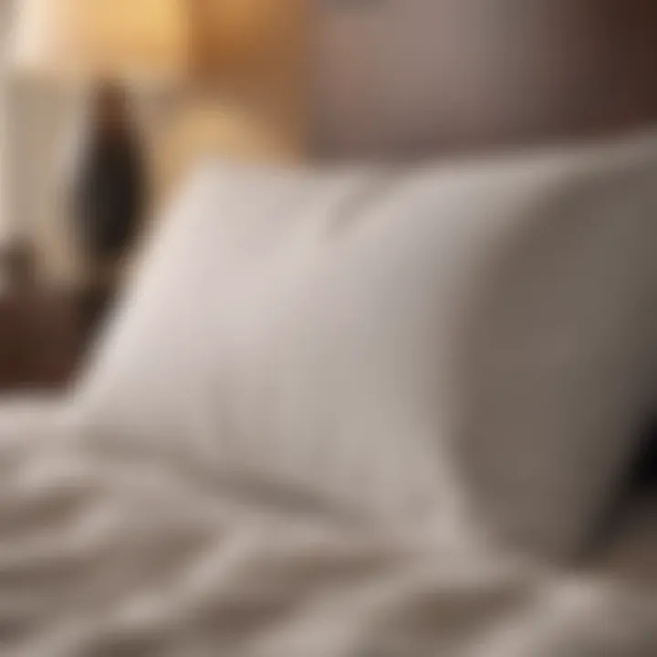 Demonstration of the cleaning technique for pillows
